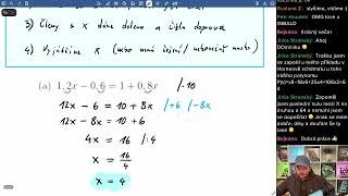 ZŠ a přijímačky: Další zajímavější rovnice (7. stream)